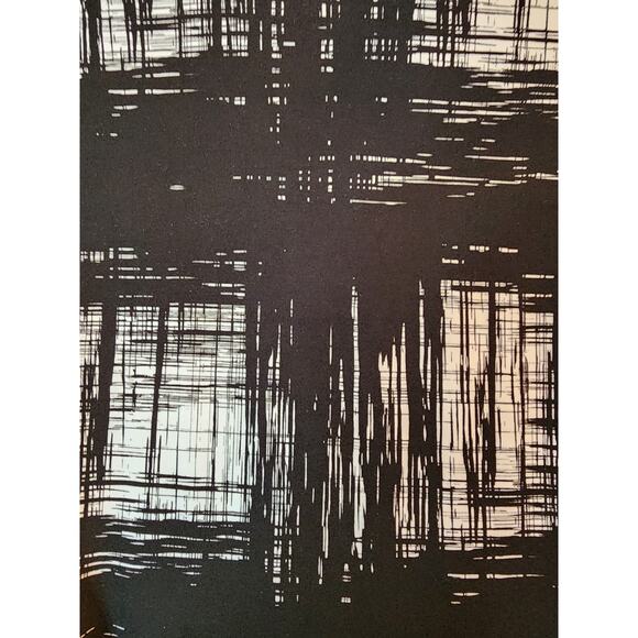 Leota Black & White Abstract Midi Wrap Dress Women’s XS - Picture 5 of 8